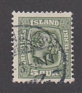 Iceland # 74, King Christian IX & Frederik VIII 1/3 Cat