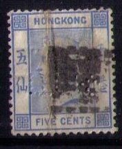 Hong Kong Sc 11 Used.QV 5c F-VF