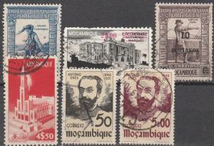 Mozambique #297, 300-04  F-VF Used  CV $2.80  (A14908)