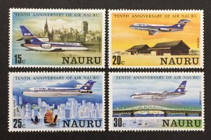 Nauru 1980 #210-3, Air Nauru, MNH.