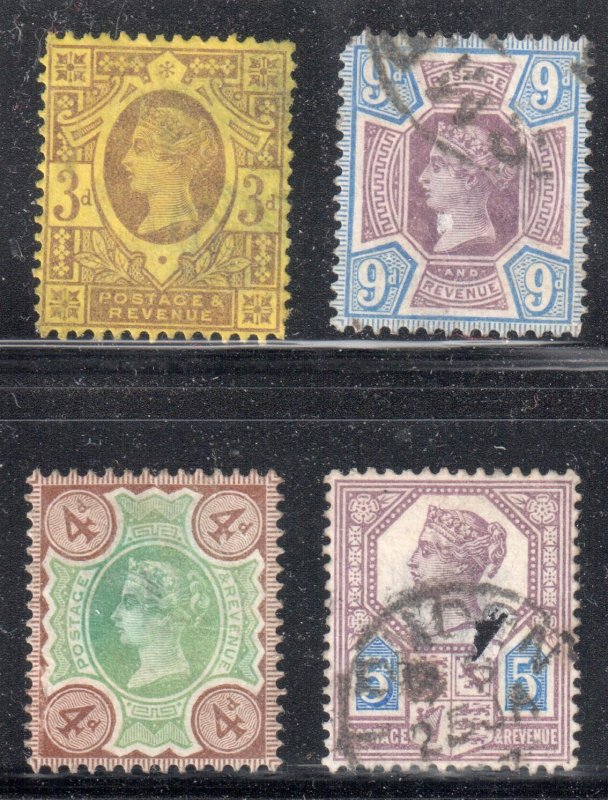 Great Brittain #115 to 116, 118, 120 Used  ---  C$76,00 - Nice cancel