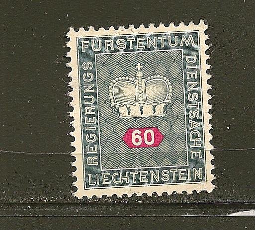 Liechtenstein O43 Official MNG