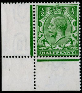 SG356 SPEC N14(-), ½d VERY brt very dp green, NH MINT. CORNER MARGINAL. RP CERT