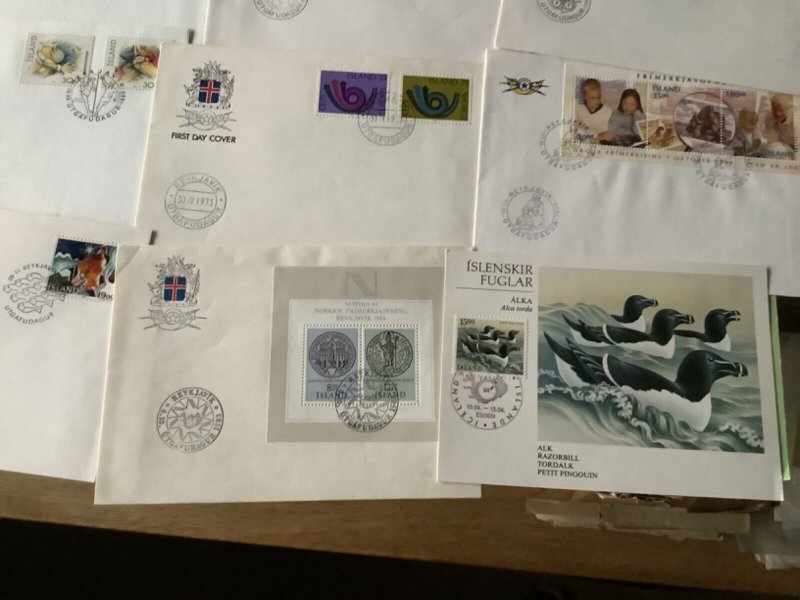 Iceland first day covers 16  items Ref A1932