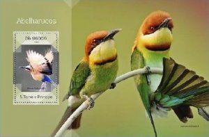 ST. TOME PRINCIPE 2014 SHEET st14401b BEE-EATERS BIRDS