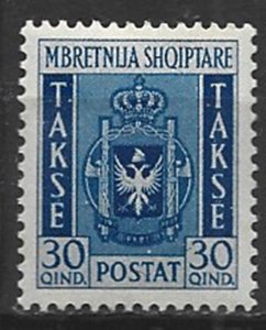 COLLECTION LOT 14787 ALBANIA #J43 1940 MH CV+$37