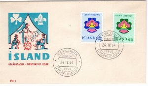 Iceland 1964 Sc 360-1 FDC-2