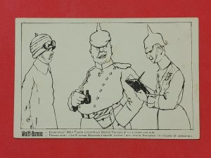 WW1 WWI France French Propaganda - German Germany Bismarck military war postcard