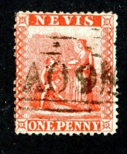 1876 Nevis Sc#14 used ( 1408 BCX2 )