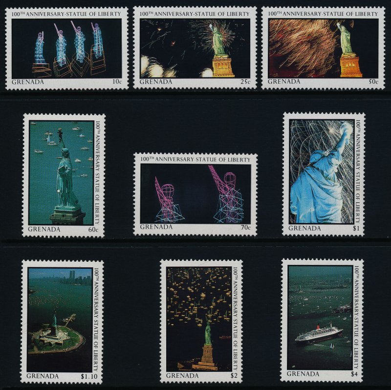 Grenada 1526-34 MNH Statue of Liberty, Statue, Ships