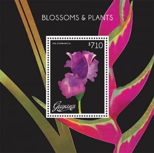 Guyana - 2013 - Blossoms And Plants - Souvenir Sheet - MNH