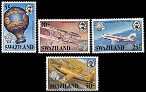 Swaziland 431-434, MNH, 200th Anniversary of Manned Flight