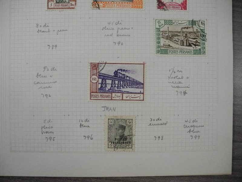PERSIA, Excellent Stamp Collection hinged on pages