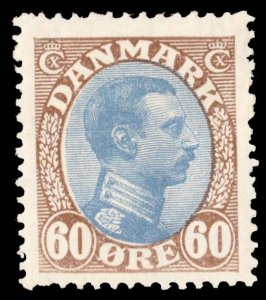 Denmark Scott 123 Unused hinged.