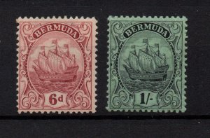 Bermuda 1922 6d & 1/- SG86-87 fine mint MH WS36540