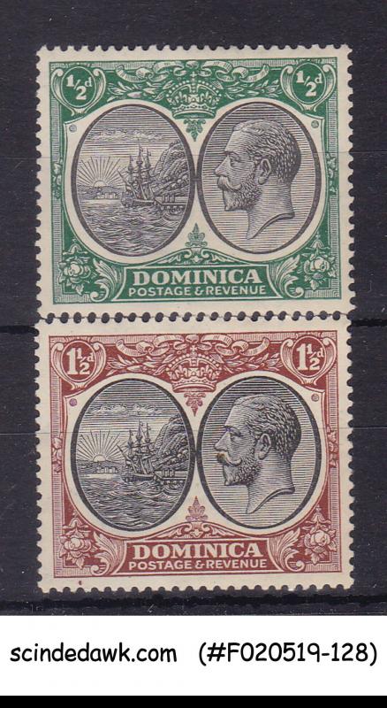 DOMINICA - 1923-33 KGV SG#69 & 71 2V - MINT HINGED