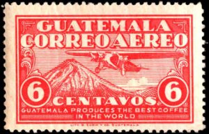 Guatemala #C7, Complete Set, 1930, Aviation-Airplanes, Hinged