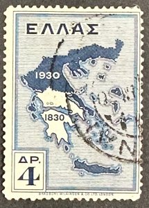 Greece #359 Used F/VF Map 1930 SCV~$3 [G28.1.1]