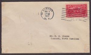 1927 Battle of Oriskany Saratoga Sc 644 with Albany New York NY cancel