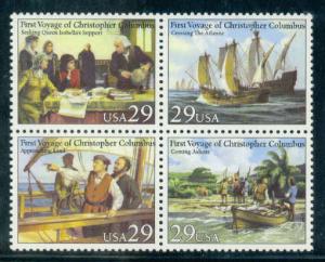 2620-2623 29c Columbus Fine MNH Z3396