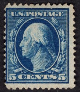 US #335 Fine, w/Original Gum. Lightly Hinged.