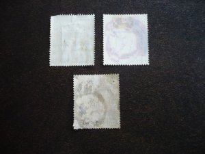 Stamps - Great Britain - Scott# 96, 108,109 - Used Set of 3 Stamps
