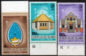 Gilbert and Ellice Islands  Scott  249-251  MNH  Short set