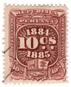 (I.B) Peru Revenue : Duty Stamp 10c