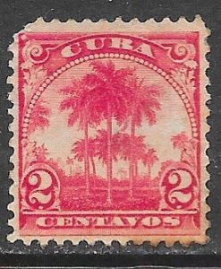 Cuba 228: 2c Coconut Palms, MH, F-VF