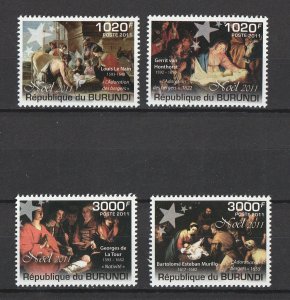 Burundi MNH 1011-4 Christmas 2011