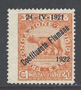 Fiume 164 mint never hinged (RS)