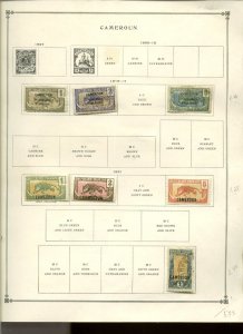 Collection, Cameroun Scott Album Pages, 1916/1965, Cat $74, Mint & Used
