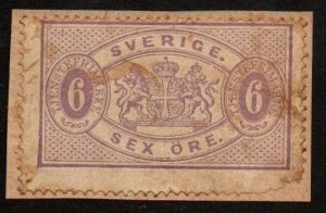 Sweden O4 on piece. Used