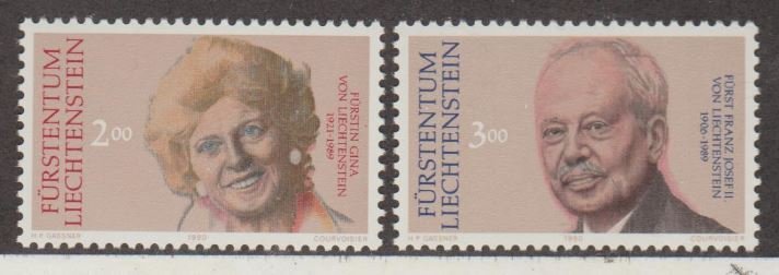 Liechtenstein Scott #928-929 Stamps - Mint NH Set