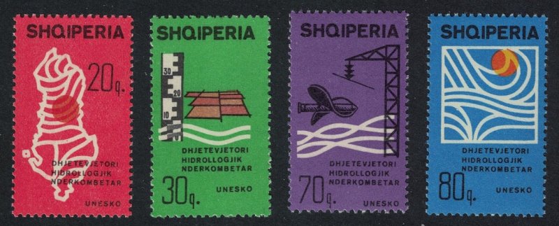 Albania Intl Hydrological Decade 4v 1966 MNH SG#1031-1034