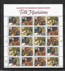 #3212-15 MNH Sheet
