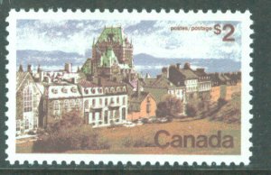 Canada # 601   $2 Quebec Buildings     (1) Mint NH