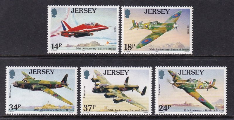 Jersey 544-548 Airplanes MNH VF