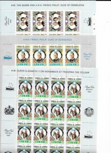 Nauru 142-5 and more, large wholesale stock all MNH sets, vf. 2022 CV $248.50