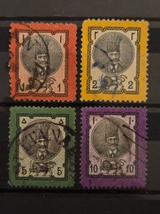 Iran / Persia Scott # 43-46 used 1880 complete set