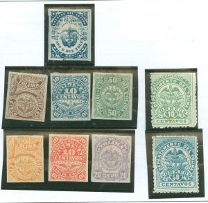 Colombia/Tolima #10/14a-16/18-20/63/ Unused Single (Complete Set)