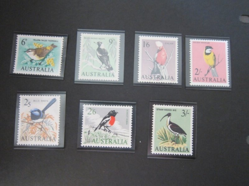 Australia 1963 Sc 367-73 bird MNH