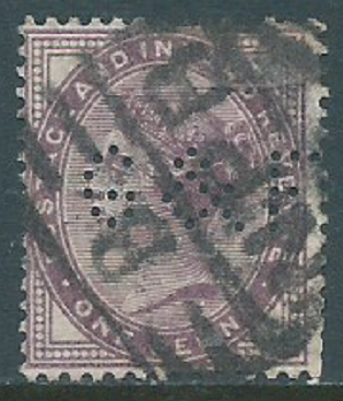 Great Britain, Sc #89, 1d Used-Perfin