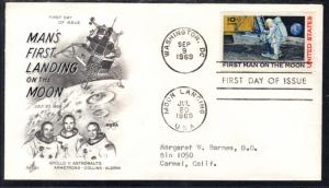 US C76 Moon Landing Artcraft U/A FDC