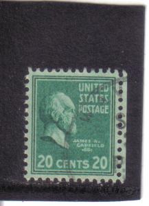 825 - .20 Garfield used f-vf.