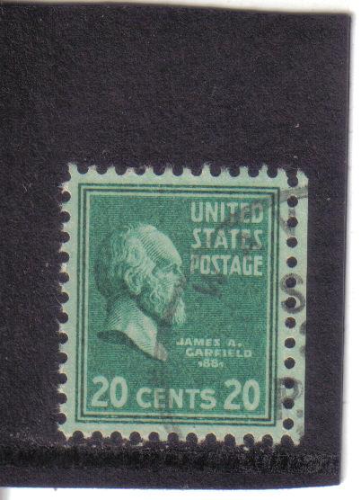 825 - .20 Garfield used f-vf.