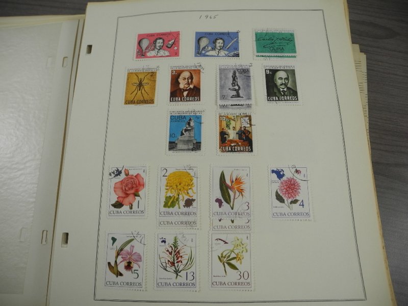 CUBA, 100s & 100s of Stamps mostly hinged on Scott pages