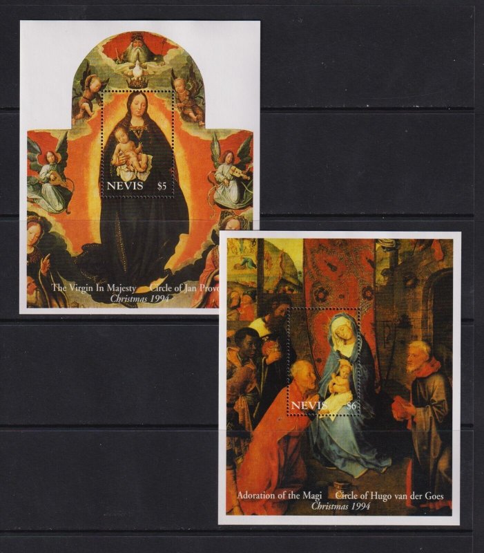 Nevis - 3 sets, 2 souvenir sheets - Christmas, Durer, MNH - cat. $ 34.25