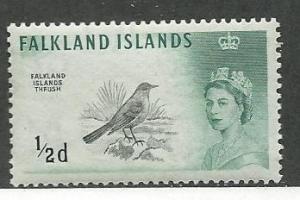 Falkland Islands  #128   Queen Elizabeth  (MNH)  CV $3.75