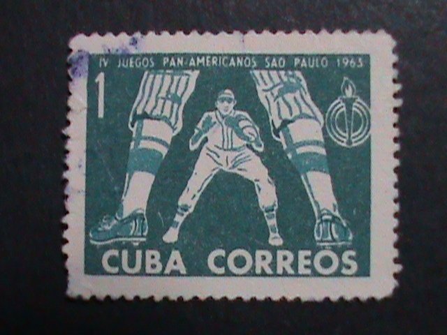 CUBA-1963-SC#783-4- VERY OLD CUBA STAMPS-4TH PAN-AM GAMES-BRAZIL USED-VF